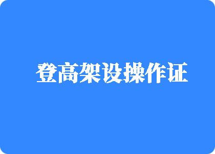 极品少萝id登高架设操作证